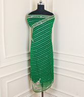 Raw Silk Green Unstitched Suit